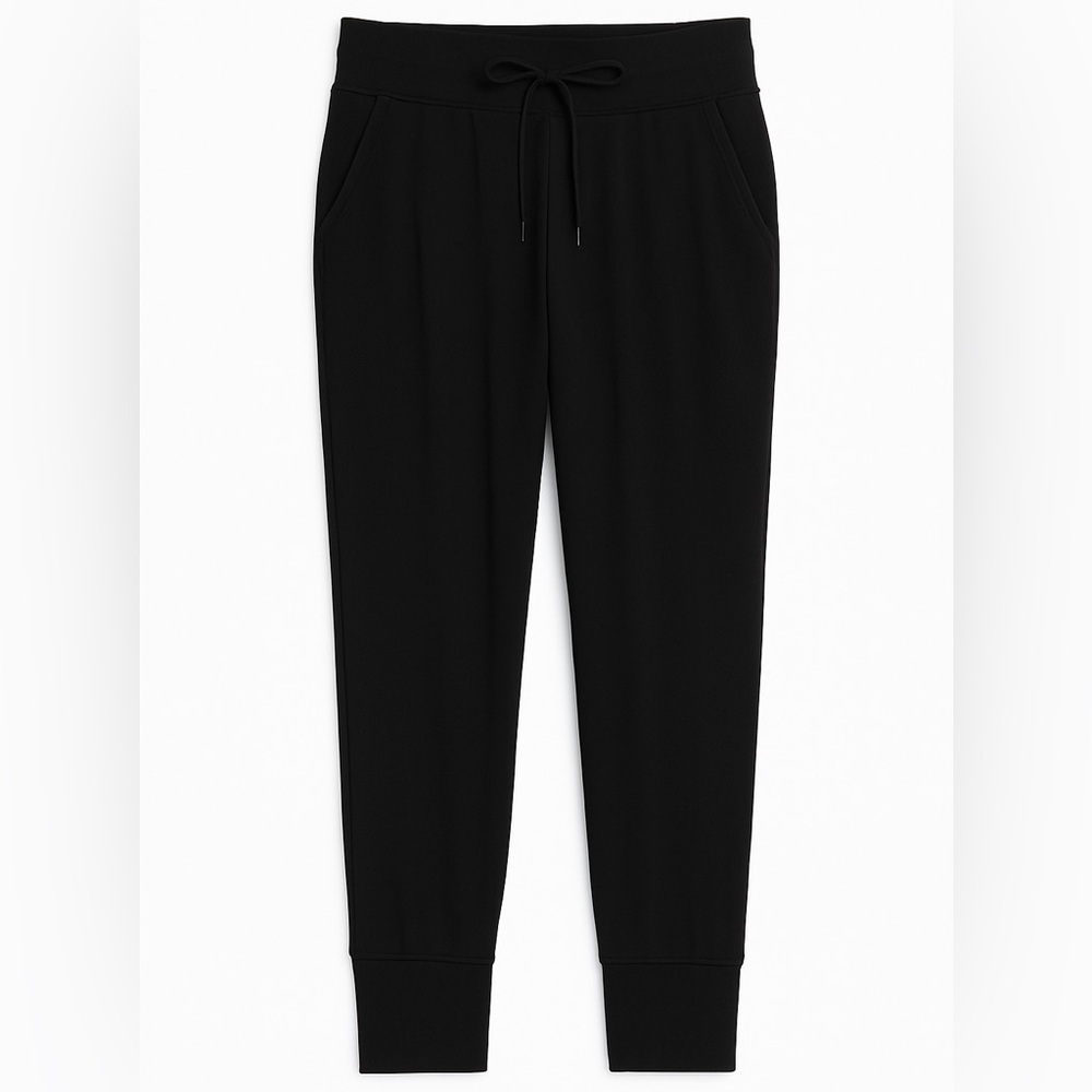 Lole High Waisted Drawstring Joggers Comfy Stretch Sweatpants Black Size Small